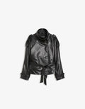 Trenchcoat in Lederoptik