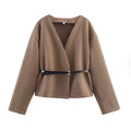 Leichte Jacke mit Gürtel