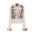 Cardigan mit Fell