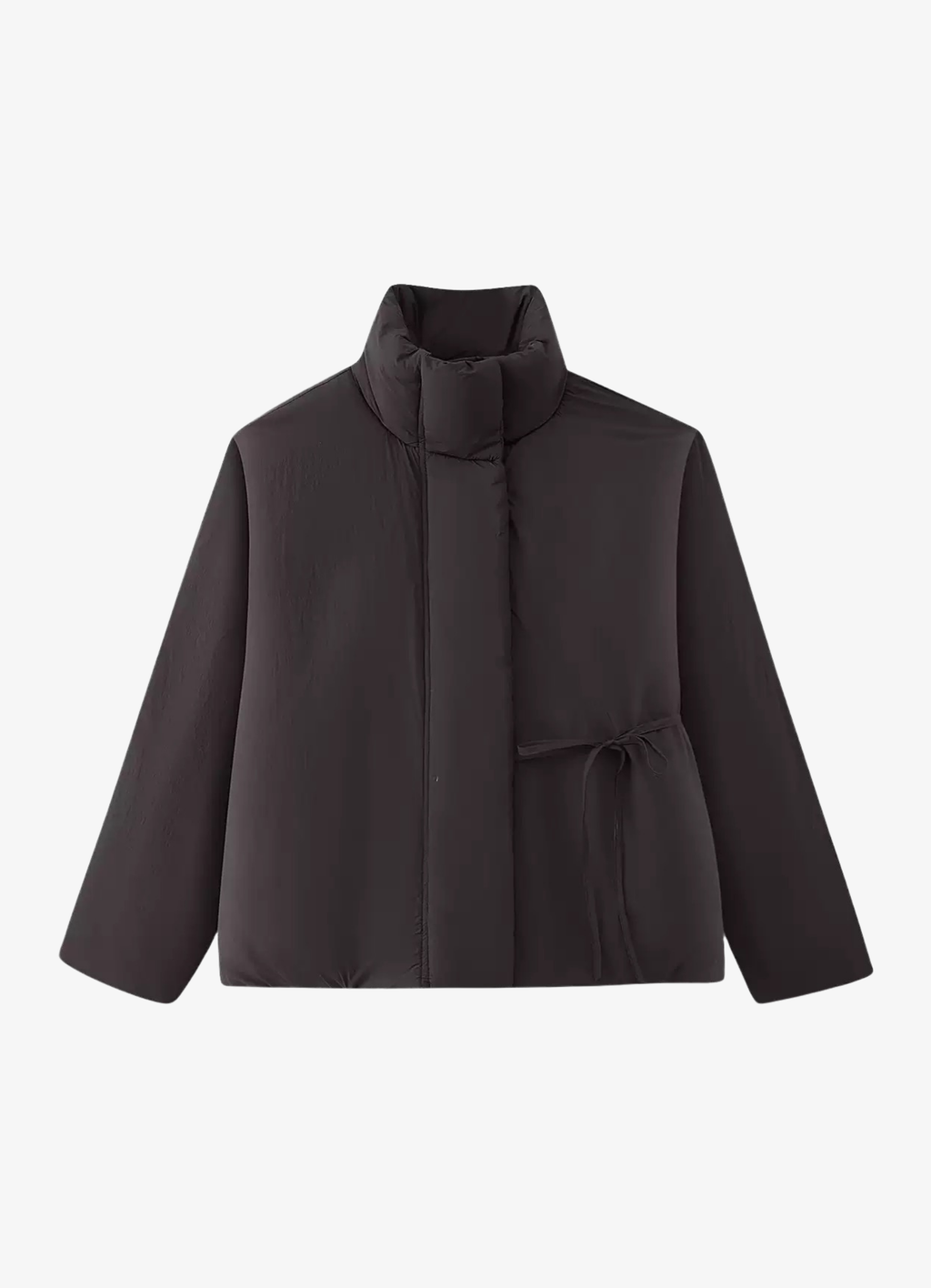Wrap Puffer Jacke